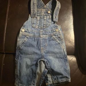 Blue denim Gap overalls